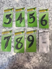 Hy-ko Die-cast Aluminum 3.5 inch numbers black