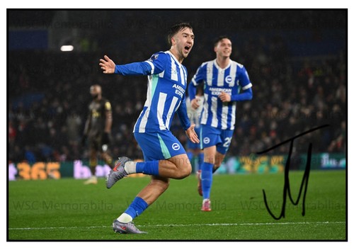11123. Jack Hinshelwood Signed Pictures (A4 Prints) Brighton & Hove Albion