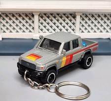 2017 Toyota Land Cruiser 78 Gray Custom Diecast Car Rubber Tires🎁AWESOME GIFT🎁