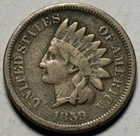 1859 Indian Head Cent — Circulated