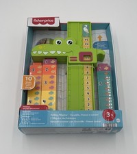 NIB Fisher-Price Adding Alligator Educational Toy With 10 Stacking Blocks Age 3