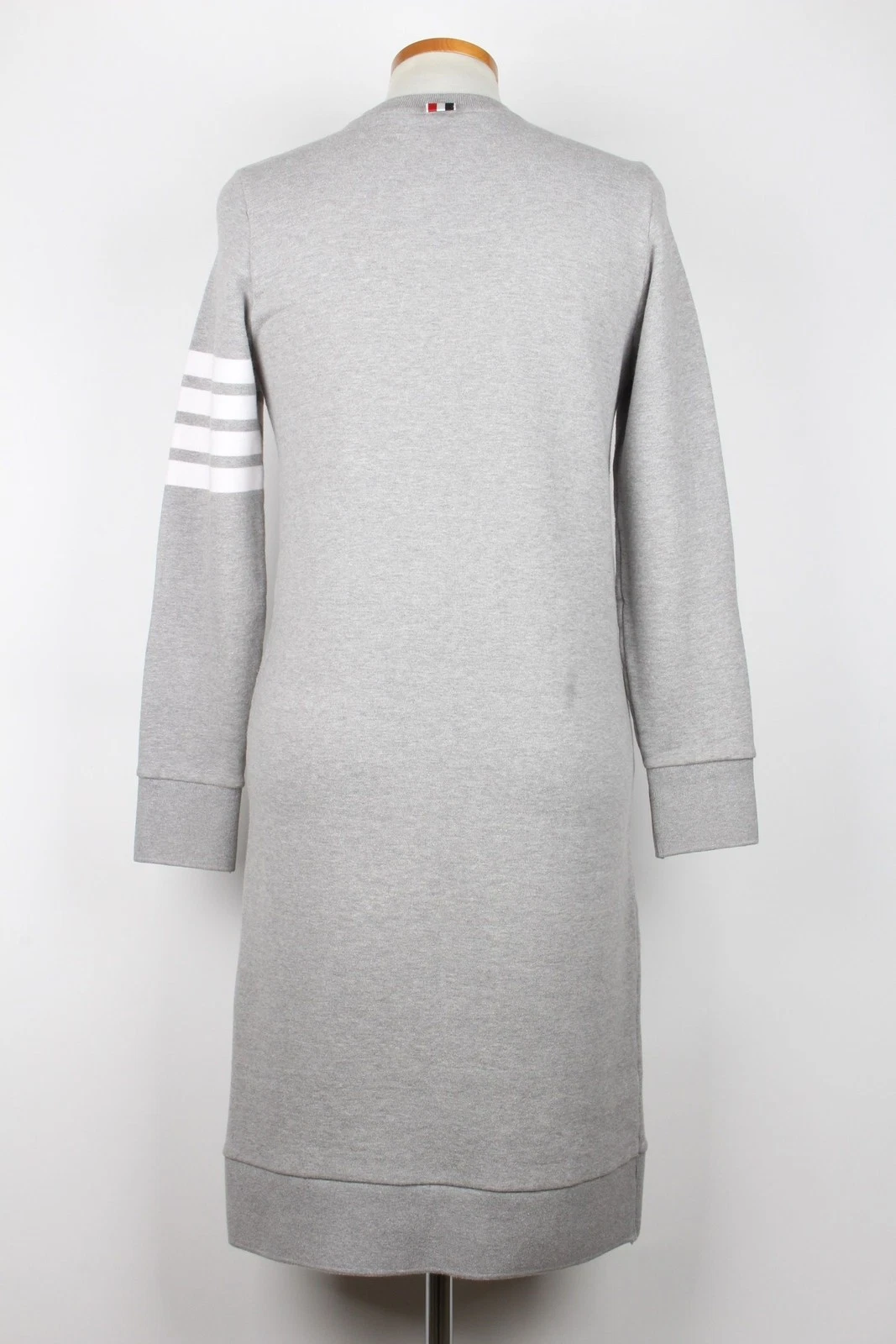 Thom Browne Felpa Ricamata Abito Lungo Grigio 36(44) 131446025