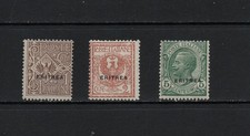 S9011 Eritrea 1924 Briefmarken von Italien ÜBERDRUCKT 3v. MH/MLH