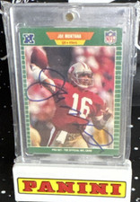 Pro Set Joe Montana Autographed #381 1989 San Francisco 49ers NFL Vintage Card