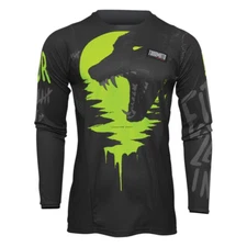 Thor Pulse Counting Sheep Gray and Green MX Off-Road Jersey Youth Size XL