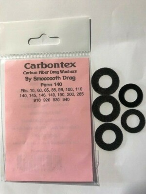 (4)  PENN 140, 145, 146, 150, 200, 920, 930 & 940  CARBONTEX  W/1 DELRIN WASHER