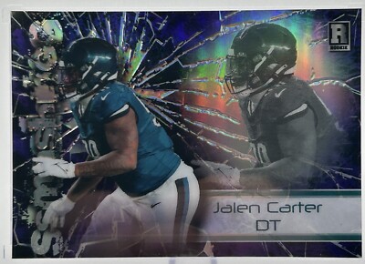 2023 Wild Card Alumination, Jalen Carter, Smashing /75  Purple Glass PHI Eagles