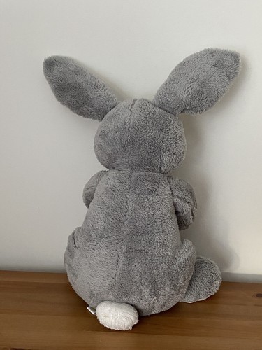 Tall Gray Bunny Rabbit & Carrot Plush 18" Stuffed 2014 Animal Adventure Easter - Picture 6 of 8