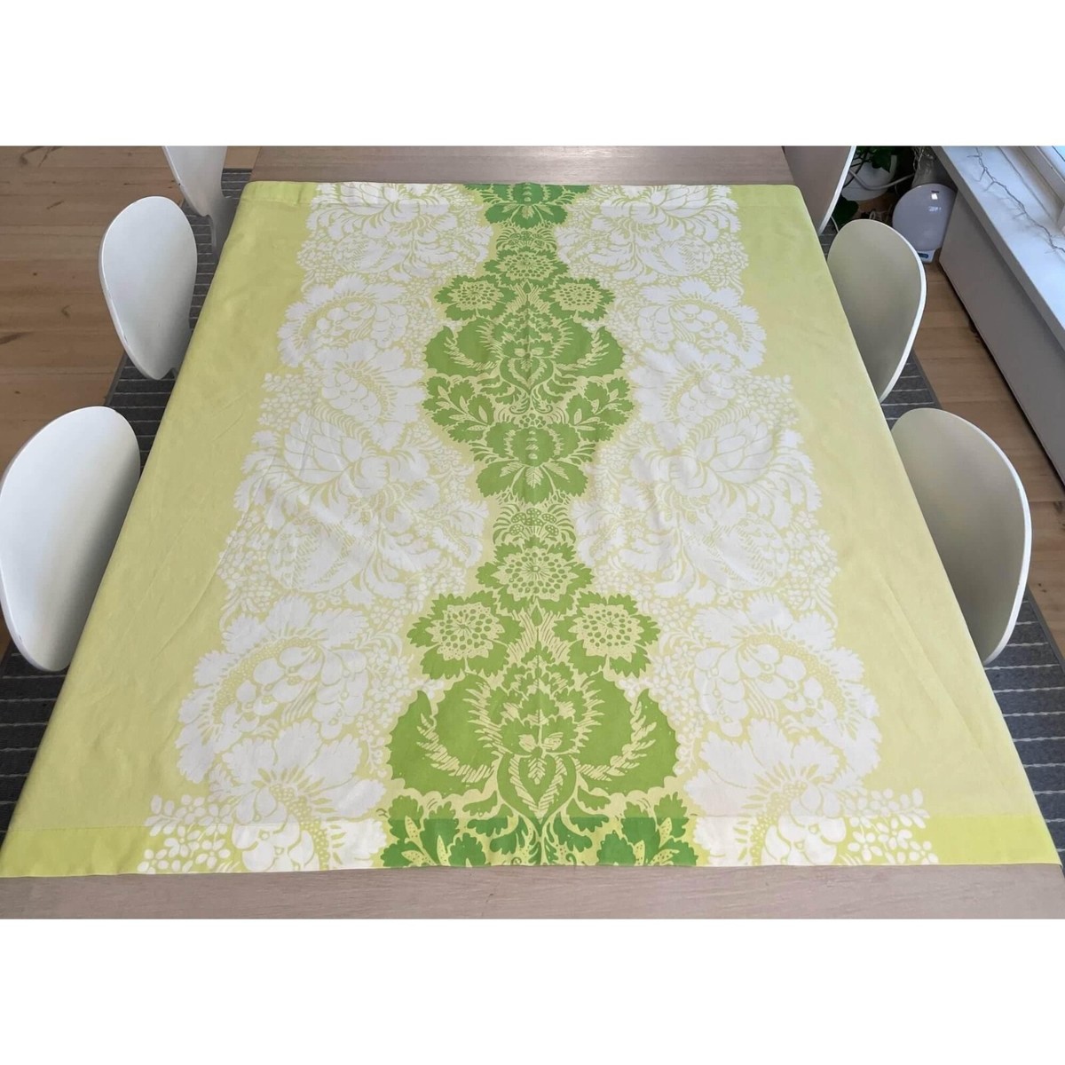 Vintage Marimekko Stoff Gardine Paneel Retro 60er 70er grün