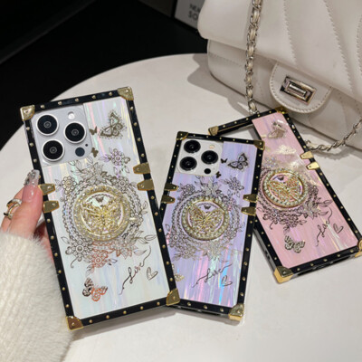 Ring Holder Silicon Case For iPhone 15 14 Pro Max Plus Samsung S24 S23 Ultra 5G