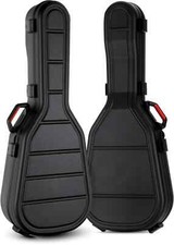 Etui Rigide Guitare Classique Coffre Valise Flight Case Verrouillable Sac Noir