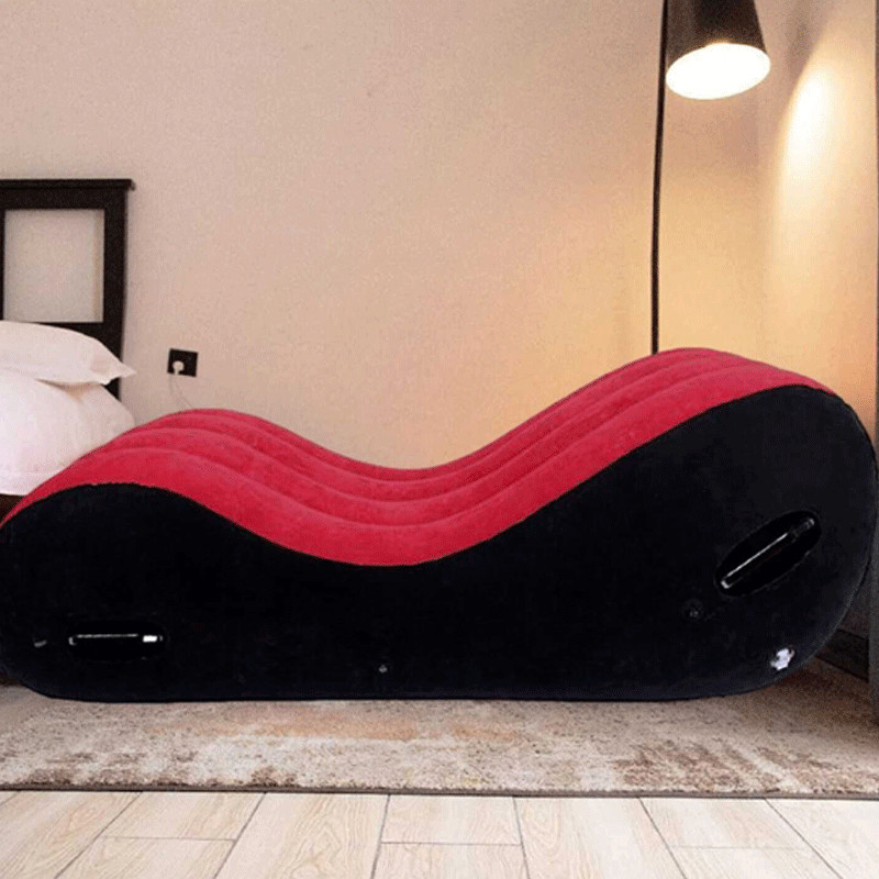 Sofá Cama Inflable Sexo Multifuncional Chaise Lounge Cojín Portátil DE