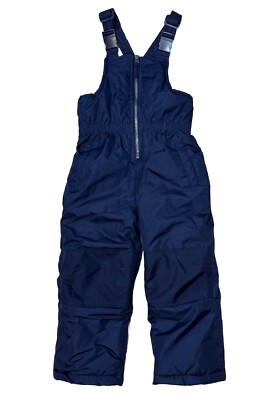 Wippette Todder Snow Bib Insulated Navy Blue Great Condition Boys Girls 4 T 