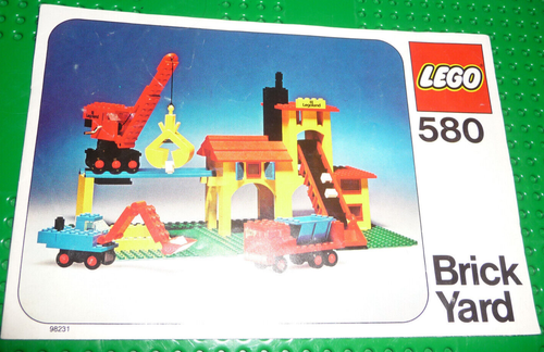 1974 Vintage Lego 580 Brick Yard - Complete minus 3 pieces w/manual. Good color - Picture 5 of 10
