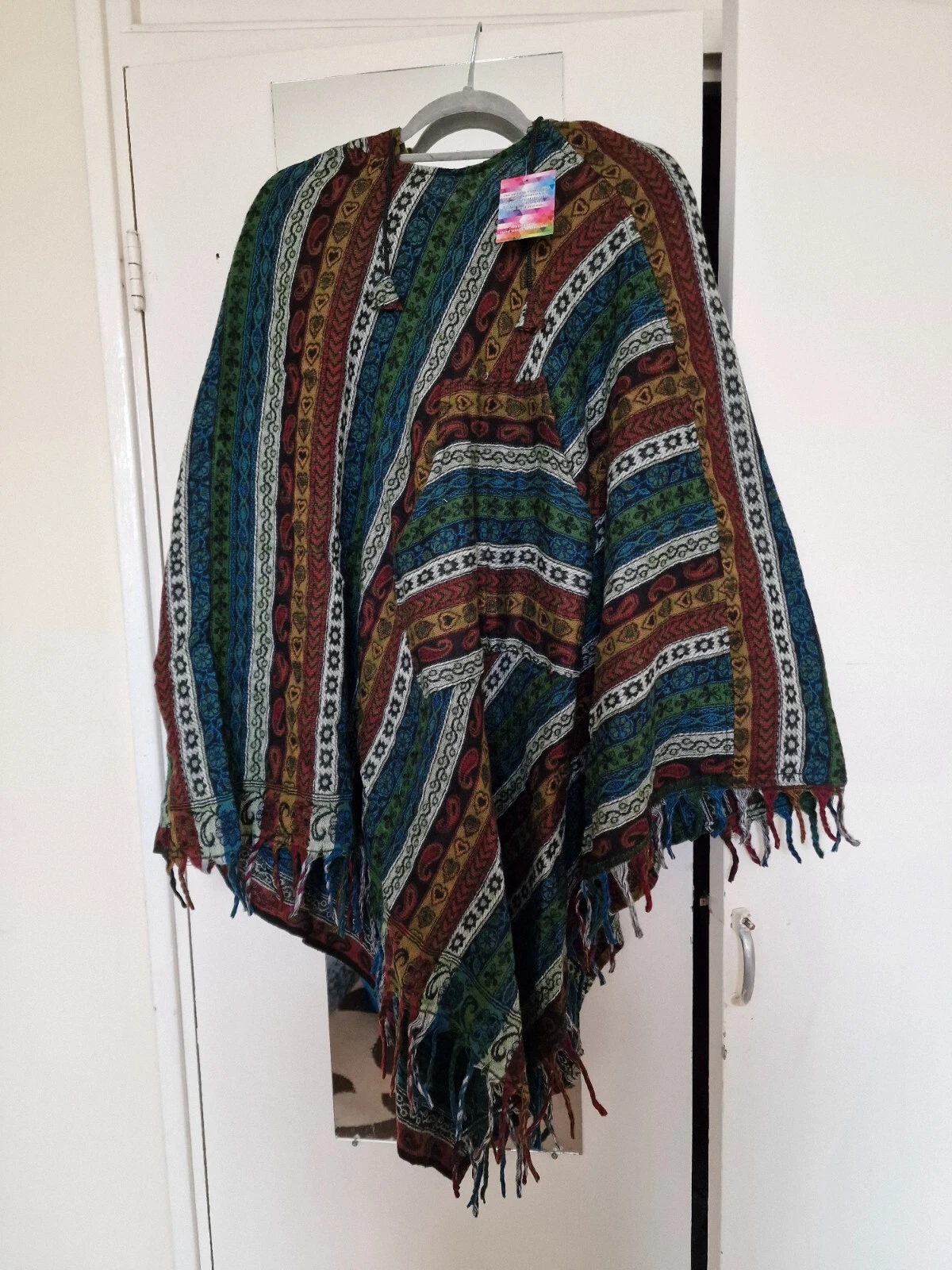 Hoded Woollen Poncho For Winter Unisex Hyppy Style
