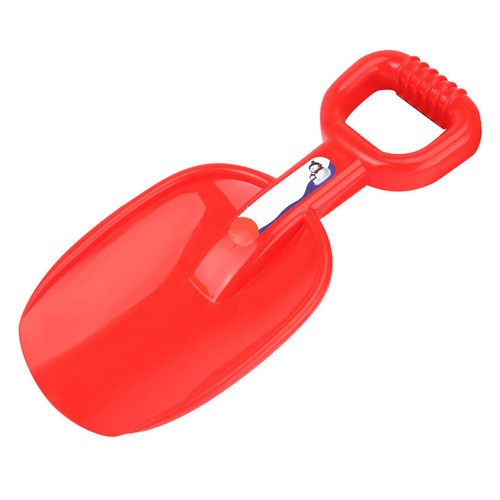 Beach Spade Thickened Parent-child Interaction Solid Color Spade Toy No Burr Red