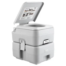 VEVOR Portable Toilet 5.3Gallon Flush Travel Camping  Commode Potty w/Carry Bag