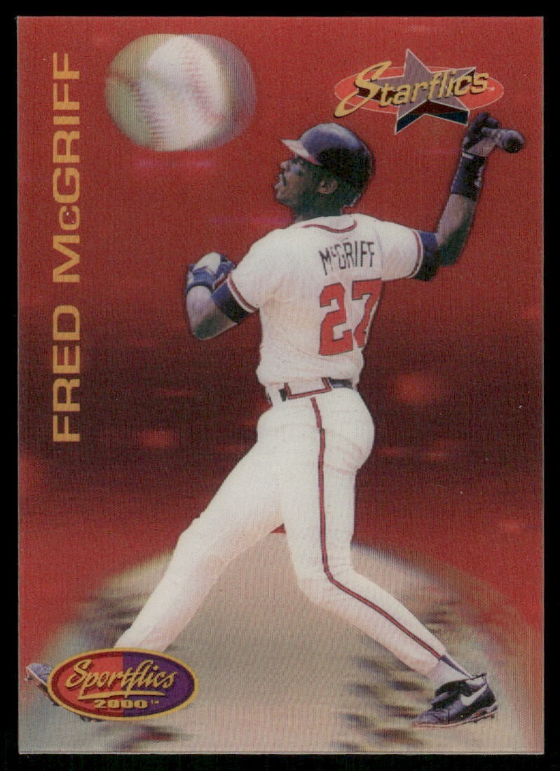 1994 Sportflics 2000 #185 Fred McGriff Atlanta Braves baseball card
