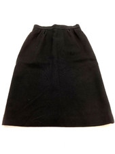 VINTAGE EVAN PICONE WOMENS BLACK WOOL STRAIGHT SKIRT SIZE 10 VERY SMALL WAIST 