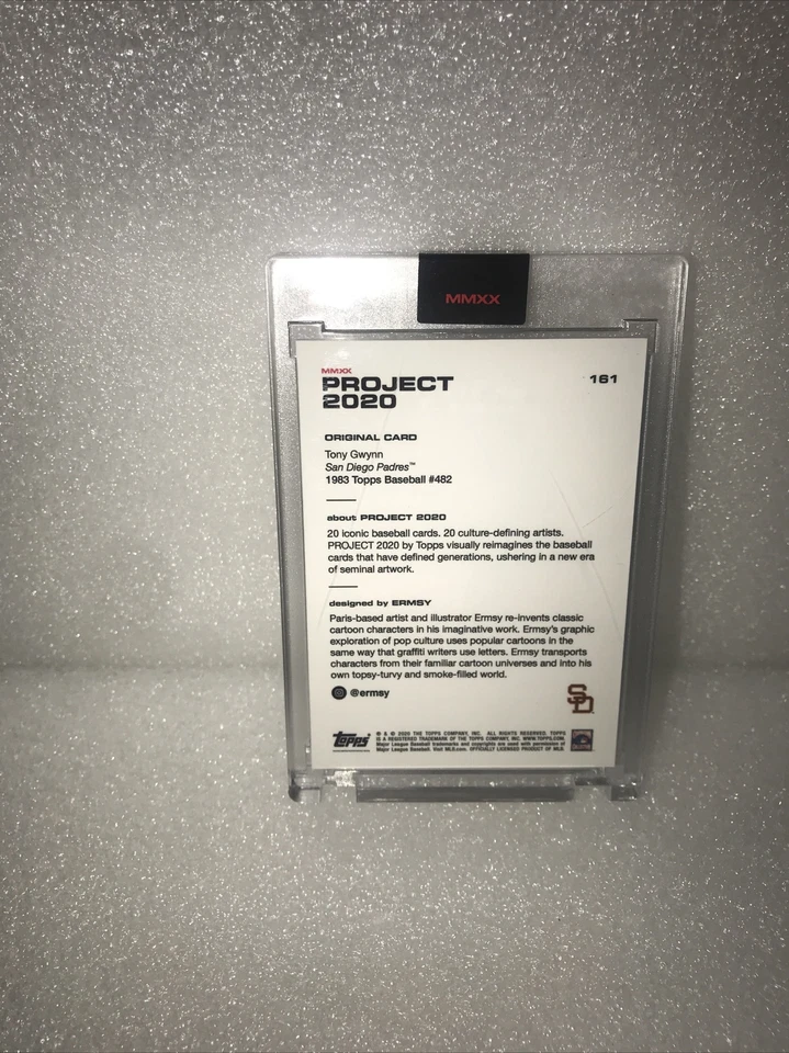 Topps PROJECT 2020 Card 161 - 1983 Tony Gwynn by Ermsy - Image 2 of 4