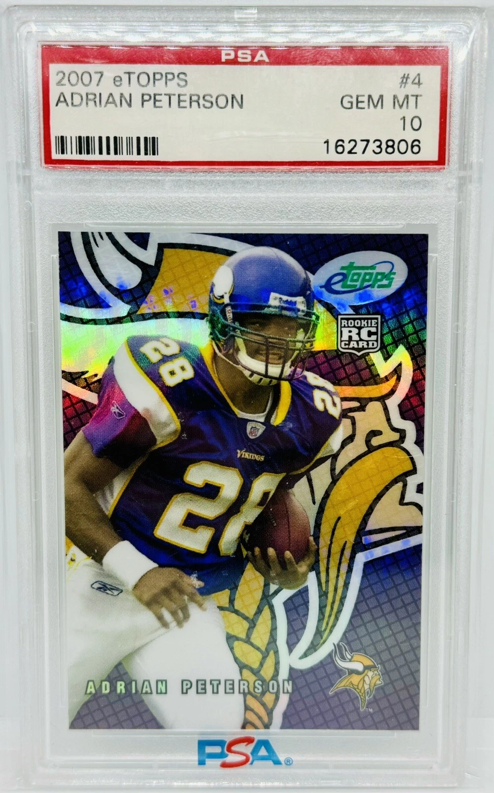 Adrian Peterson Etopps #4 Base