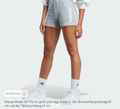 adidas Linear French Terry Shorts Damen