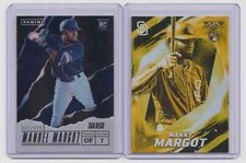 Lot(2) Manny Margot 2017 Topps Fire Gold Panini Fathers Day/499 Rookie