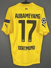 MEN'S BVB FC BORUSSIA DORTMUND 2014/2015 AUBAMEYANG FOOTBALL SOCCER SHIRT SIZE S