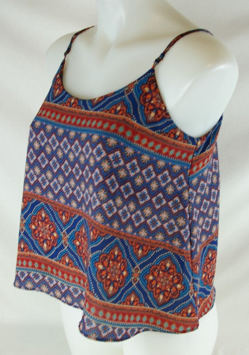 Forever 21 Adj. Spaghetti Strap Multi- Colored Cr… - image 2