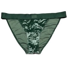 NWT VICTORIA'S SECRET PINK Bikini Pantie Sz XXL Green Velvet