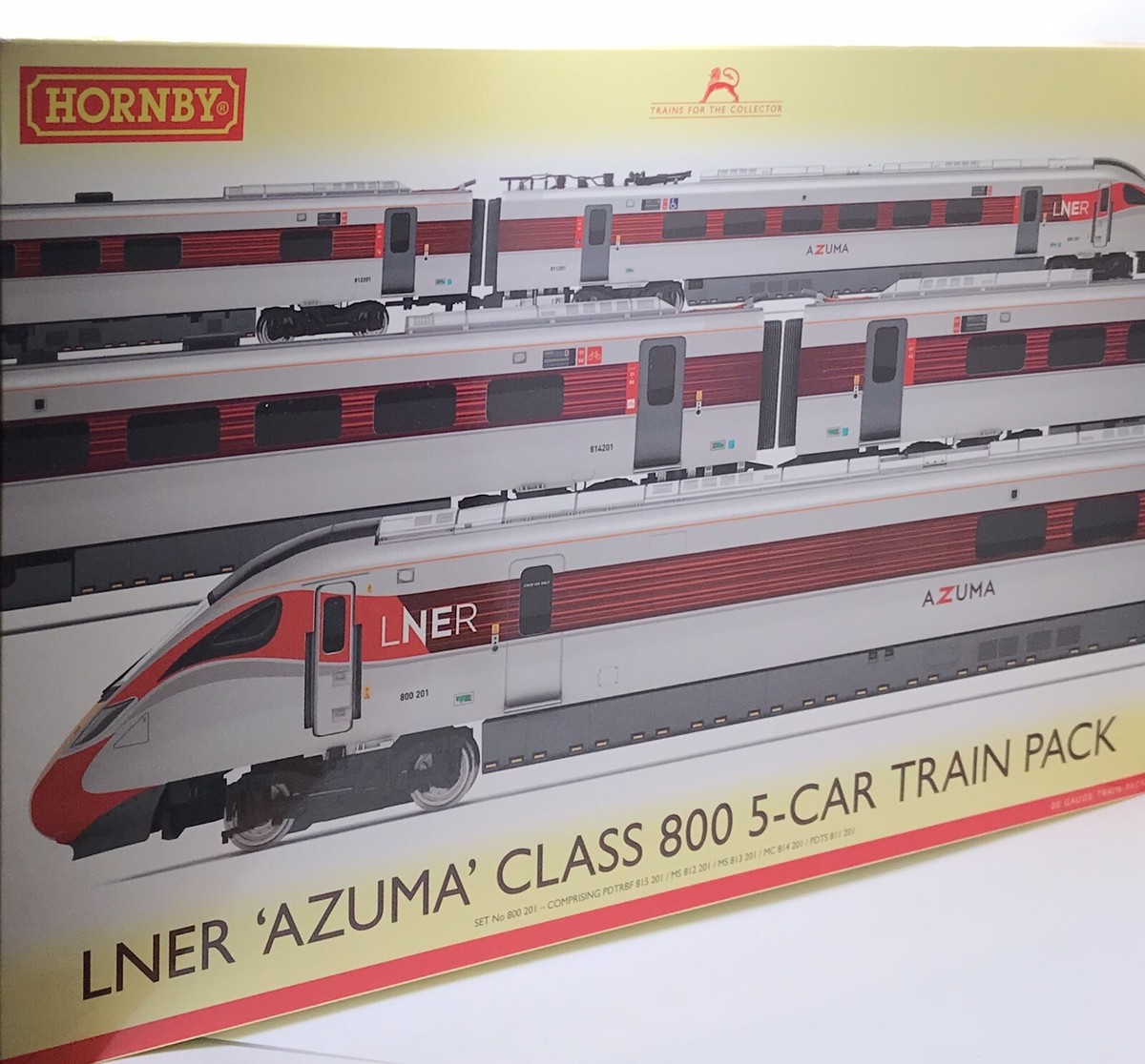 New R3762 Hornby LNER AZUMA Class 800 5 Car Train Pack Xmas Gift