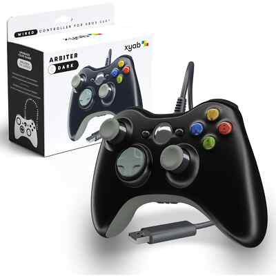 XYAB Xbox 360/PC ARBITER Wired Controller (Black) Brand New
