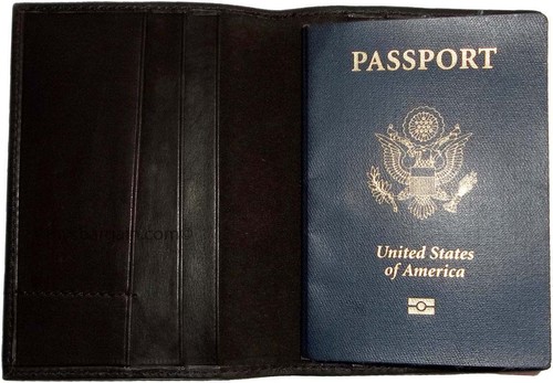 Leather passport case genuine leather orgasnizer card ID USA passpnort holder - Picture 24 of 48