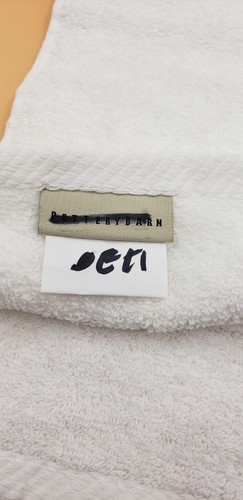 Pottery Barn Classic White Hand Towel Set of 2 NWOT 20 x 30 inches Monogram "A" - Picture 8 of 15