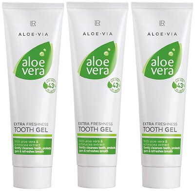 LR Aloe VIA Aloe Vera Zahngel Tooth Gel Extra Frische Zahngel 3x 100ml |  eBay.de