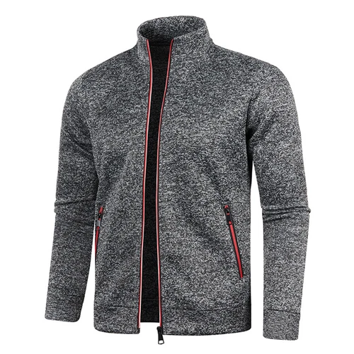 Para Hombres Tejido Cremallera Suéter Cárdigan Jersey Prendas para el torso Sudadera Chaqueta Abrigo Prendas de abrigo Reino Unido - Imagen 20 de 30