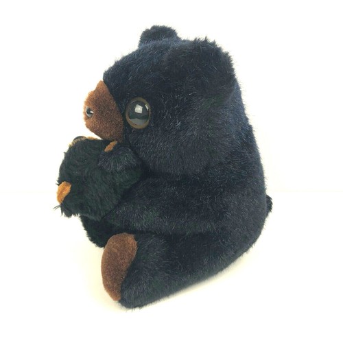 Vintage 1991 Sugarloaf Smoky Mountain Black Mama Bear and Baby Bear Plush Animal - Picture 3 of 6