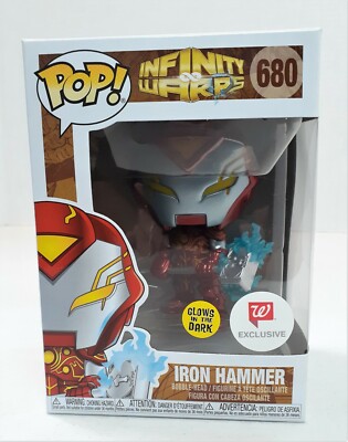Funko POP! Marvel Infinity Warps Iron Hammer #680 Glow in the Dark Walgreens Exc