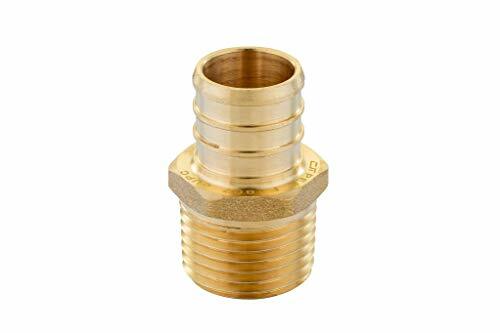 20 Pcs PEX Brass Adapter Fitting - 3/4 Inch X 1/2 Inch NPT Male, ASTM F1807 Certified