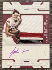 2022 Panini National Treasures Collegiate Jalen Wydermyer Patch On Card Auto /39