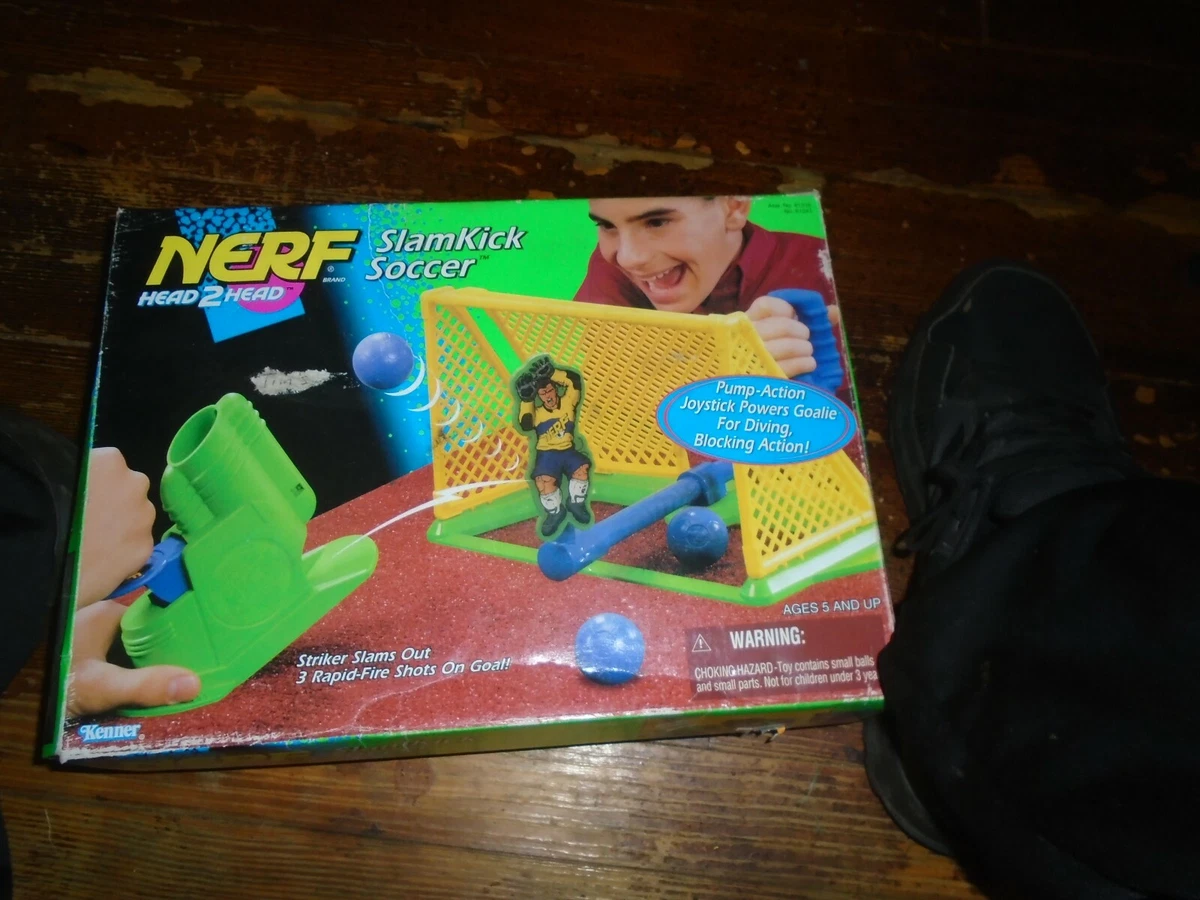 Nerf Head 2 Head Slamkick Soccer Vintage 1996 Toy Game