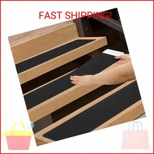 SMILOOL Outdoor Stair Treads Non-Slip Step Strips for Wooden Steps 5 Pack 6 x 3