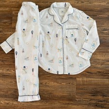 PrintFresh Pajama Set Womens XS White Kitchen Baking Whisk Milk Cotton Superior