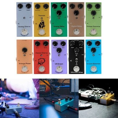 Premium Gitarren-Effekt-Pedal mit Verzerrungsverzögerung Chorus und Tremolo-Funktionen