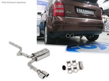  Racing-Komplettanlage ab Kat Audi A2 1.4 2x80mm rund eingerollt abgeschrägt