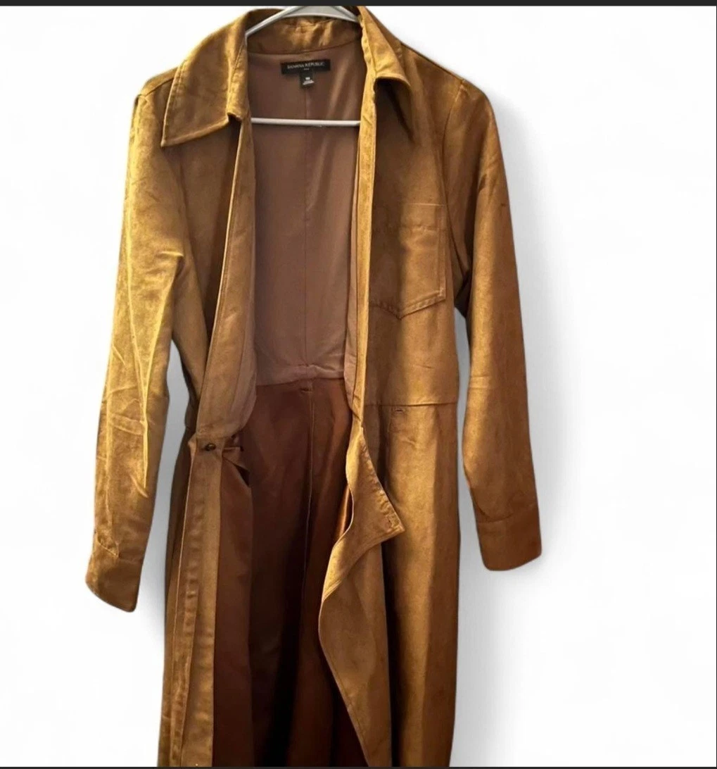 Faux Leather Trench Coats for Women for sale | eBay