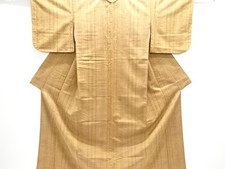 7635073: JAPANESE KIMONO / ANTIQUE KIMONO / SILK / SASHIKO / TSUMUGI / WOVEN STR