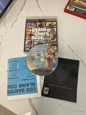 Grand Theft Auto V for Playstation 3 PS3 Complete With Map Tested Works