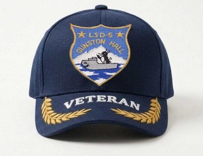 Customized Name Embroidered Hat Uss Gunston Hall Lsd-5, Veteran Cap, Gift Idea