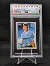 2016 Topps Merlin's Premier League Stickers Kevin De Bruyne #203 PSA 9 Pop 1!